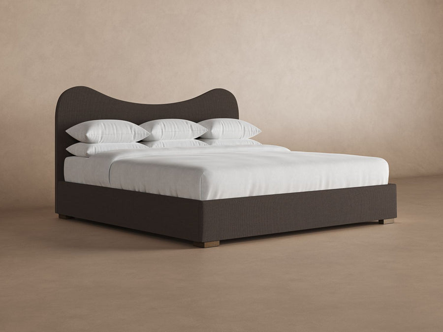 Celine Bed Frame in Bark#color_bark