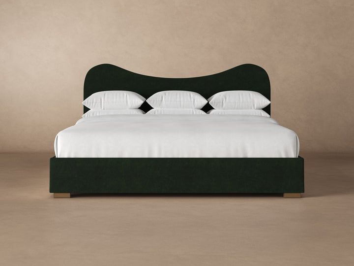 Celine Bed Frame in Emerald#color_emerald