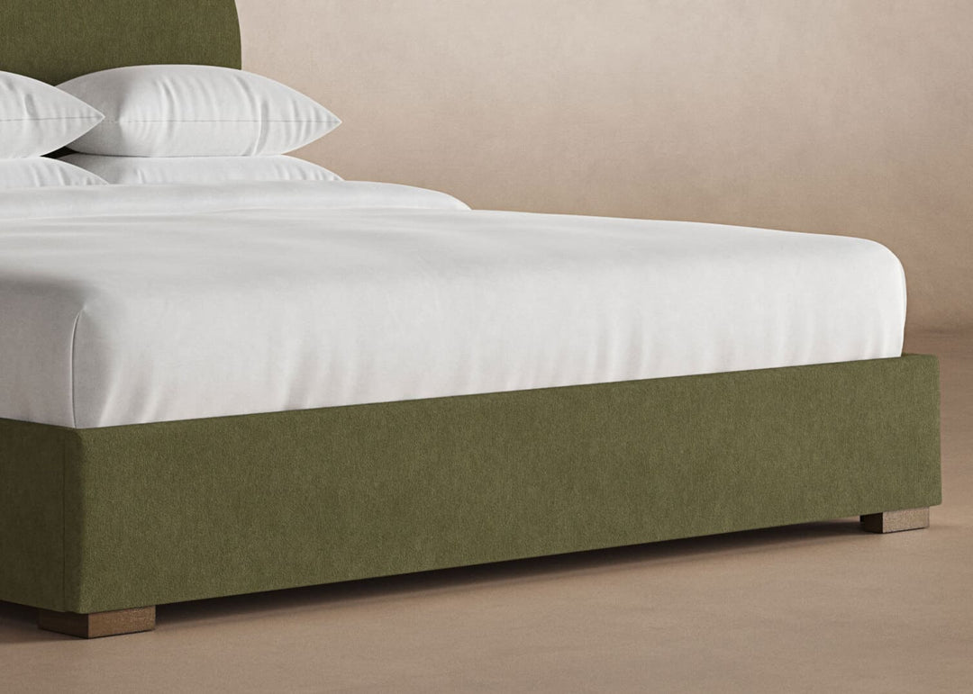 Wave Bed Frame in Moss#color_moss