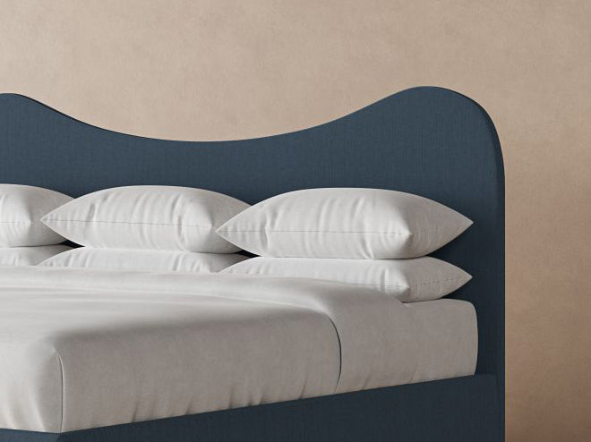 Wave Bed Frame in Steel#color_steel