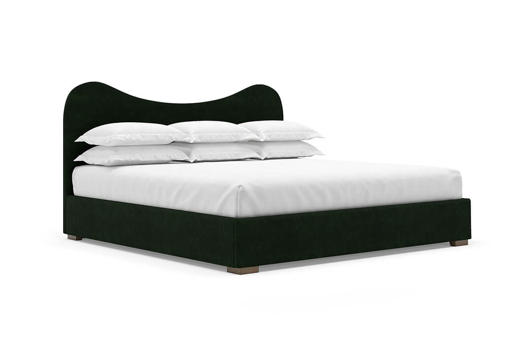 Celine Bed Frame in Emerald#color_emerald