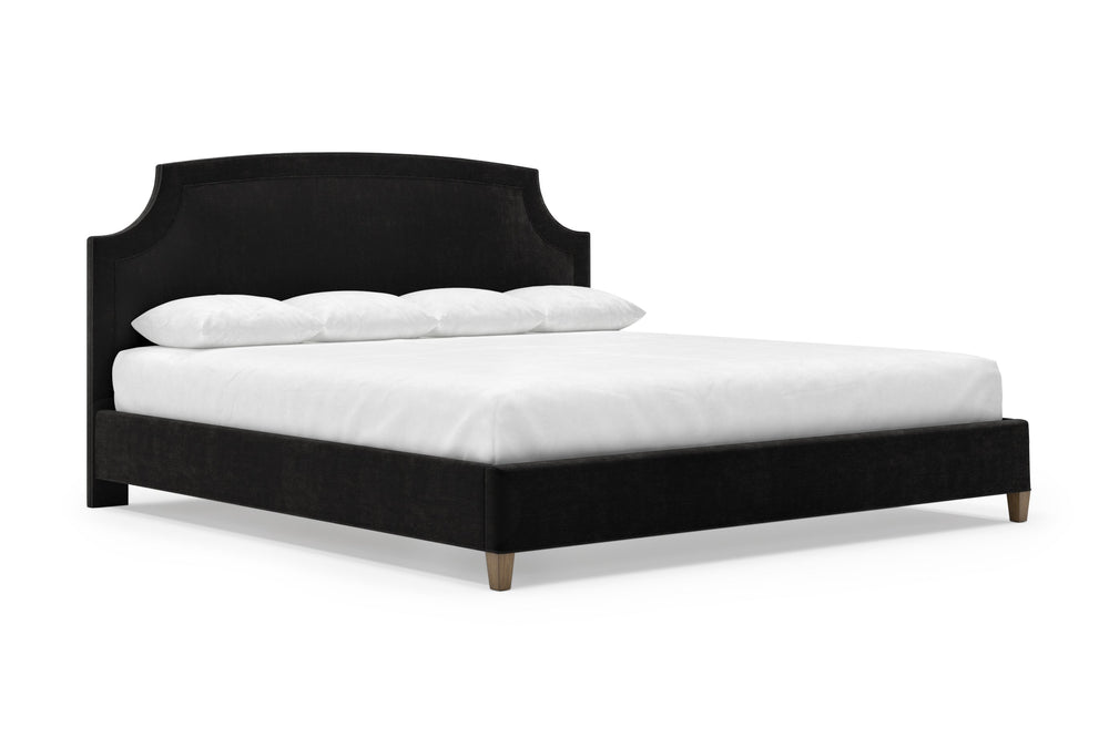 Angled Cordova Bed Frame in Ebony#color_ebony