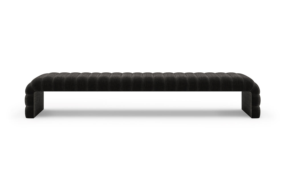 Louis Channel Bench in Ebony#color_ebony