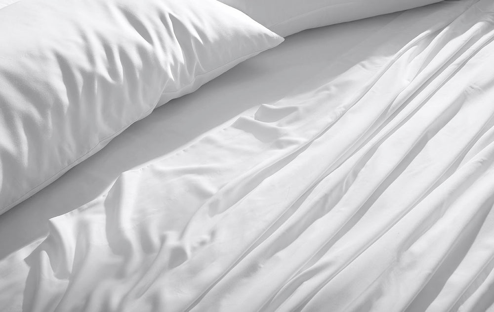 White Alaskan King Sheet Set Detail#color_white